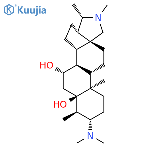 (3beta,4alpha,5alpha,7beta,8xi)-3-(dimethylamino)-4-methylconanine-5,7-diol structure