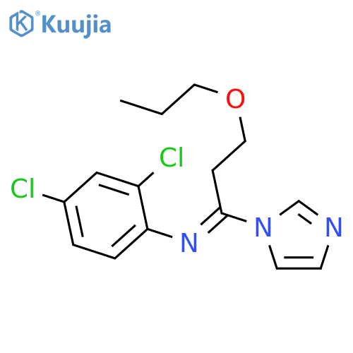 1H-Imidazole, 1-[1-[(2,4-dichlorophenyl)imino]-3-propoxypropyl]- structure