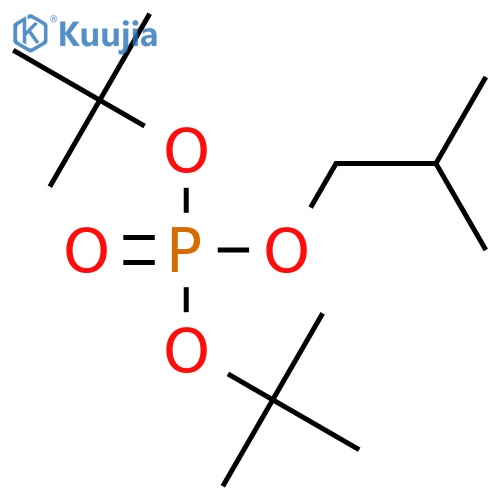 Phosphoric acid, bis(1,1-dimethylethyl) 2-methylpropyl ester structure