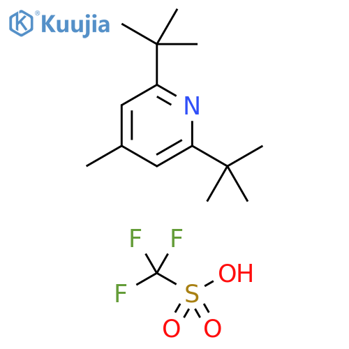 Methanesulfonic acid, 1,1,1-trifluoro-, compd. with 2,6-bis(1,1-dimethylethyl)-4-methylpyridine (1:1) structure