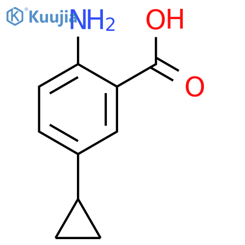 2-AMINO-5-CYCLOPROPYLBENZOIC ACID structure