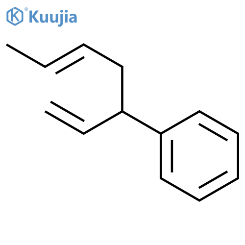Benzene, [(3E)-1-ethenyl-3-pentenyl]- structure
