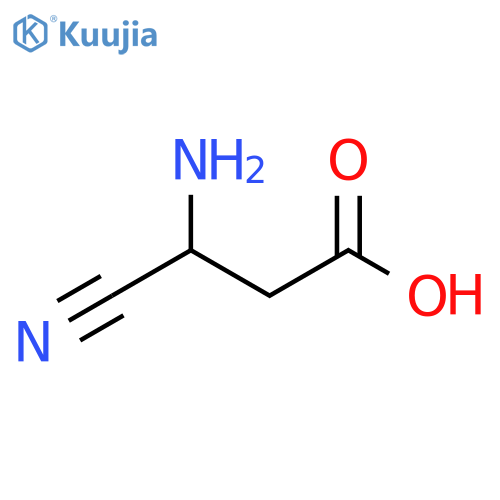 Propanoic acid, 3-amino-3-cyano- structure