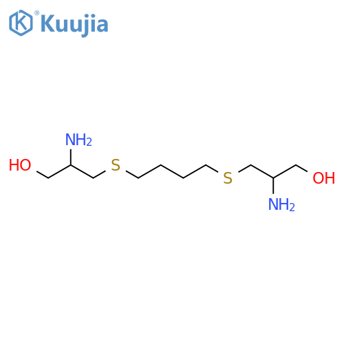 3,3'-(butane-1,4-diyldisulfanediyl)bis(2-aminopropan-1-ol) structure