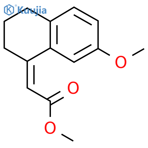methyl 2-(1Z)-7-methoxy-1,2,3,4-tetrahydronaphthalen-1-ylideneacetate structure
