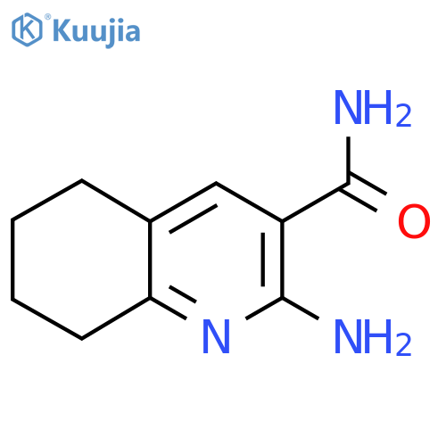 2-Amino-5,6,7,8-tetrahydroquinoline-3-carboxamide structure