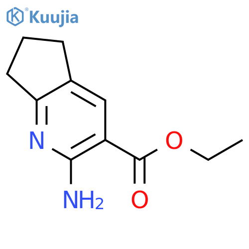 ethyl 2-amino-5H,6H,7H-cyclopentabpyridine-3-carboxylate structure