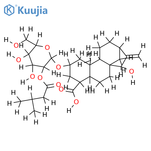 2-O-(2-O-isovaleryl-beta-D-glucopyranosyl)-atractyligenine structure