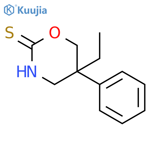 5-ethyl-5-phenyl-1,3-oxazinane-2-thione structure