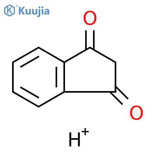 1H-Indene-1,3(2H)-dione, conjugate acid (1:2) structure