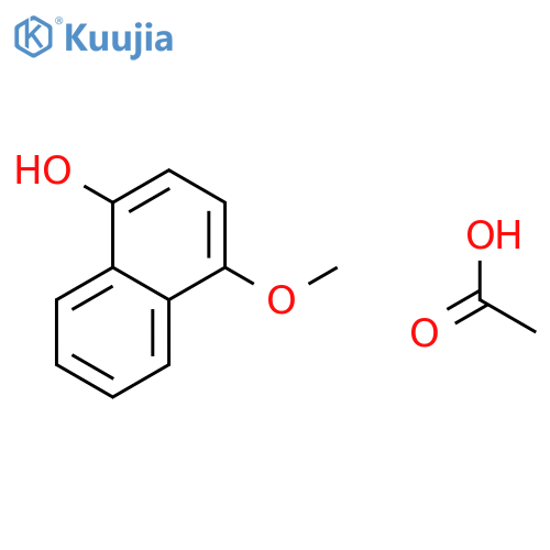 1-Naphthalenol, 4-methoxy-, acetate structure