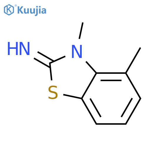 2(3H)-BENZOTHIAZOLIMINE, 3,4-DIMETHYL- structure