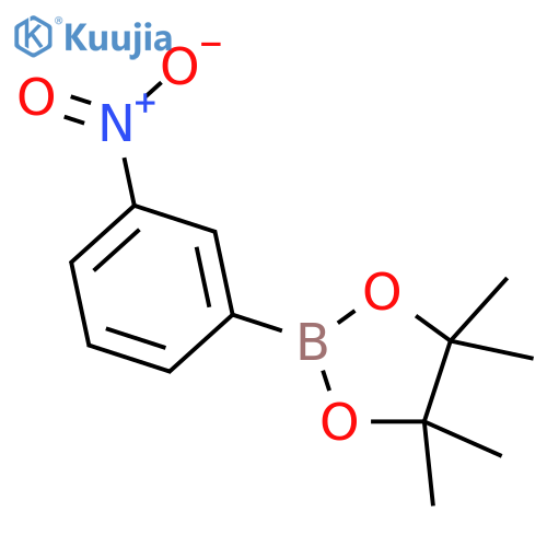4,4,5,5-tetramethyl-2-(3-nitrophenyl)-1,3,2-dioxaborolane structure