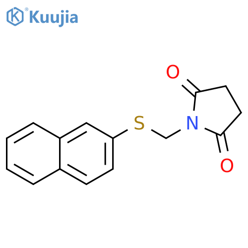 2,5-Pyrrolidinedione, 1-[(2-naphthalenylthio)methyl]- structure