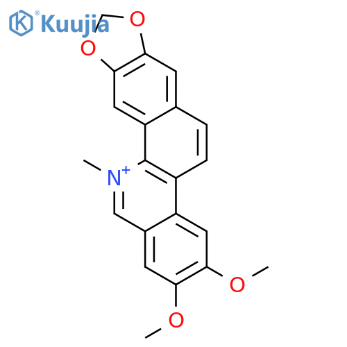 [1,3]Dioxolo[4',5':4,5]benzo[1,2-c]phenanthridinium,2,3-dimethoxy-12-methyl- structure
