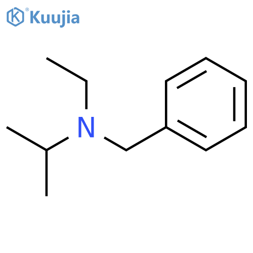 Benzenemethanamine, N-ethyl-N-(1-methylethyl)- structure