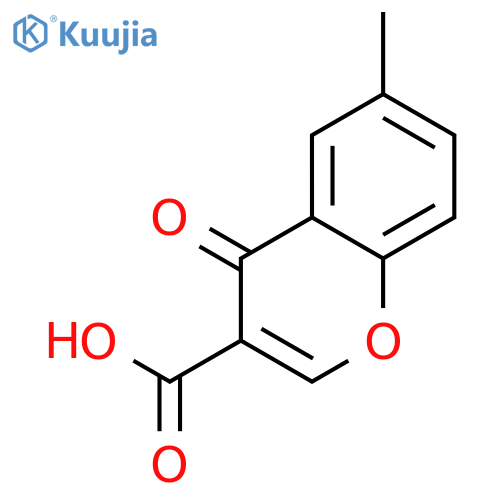 6-methyl-4-oxochromene-3-carboxylic Acid structure