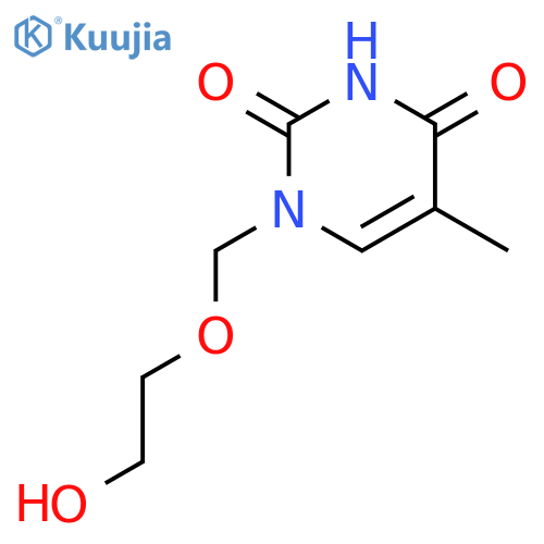 1-(2-Hydroxyethoxy)methyl-5-methyluracil structure