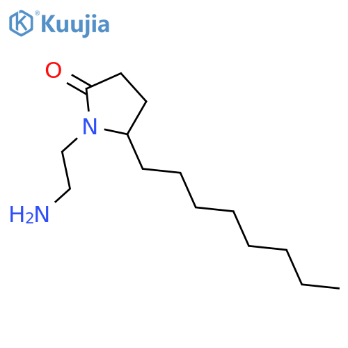 2-Pyrrolidinone, 1-(2-aminoethyl)-5-octyl- structure