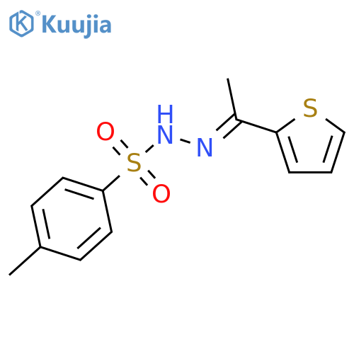Benzenesulfonic acid,4-methyl-, 2-[1-(2-thienyl)ethylidene]hydrazide structure