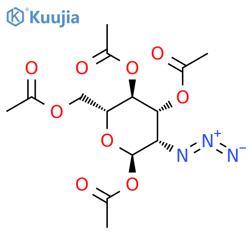 1,3,4,6-Tetra-O-acetyl-2-azido-2-deoxy-α-D-mannopyranose structure