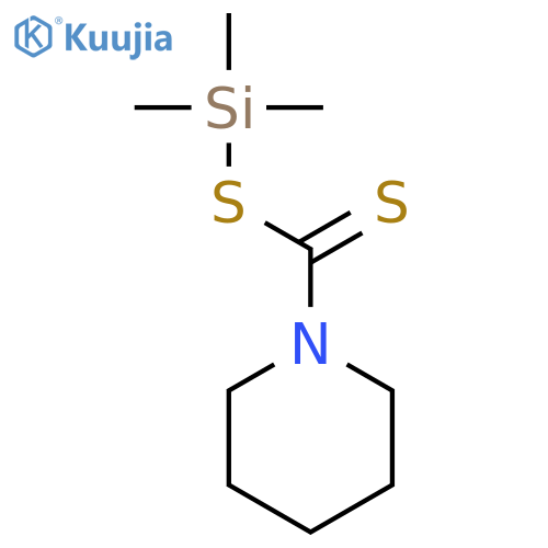 1-Piperidinecarbodithioic acid, trimethylsilyl ester structure