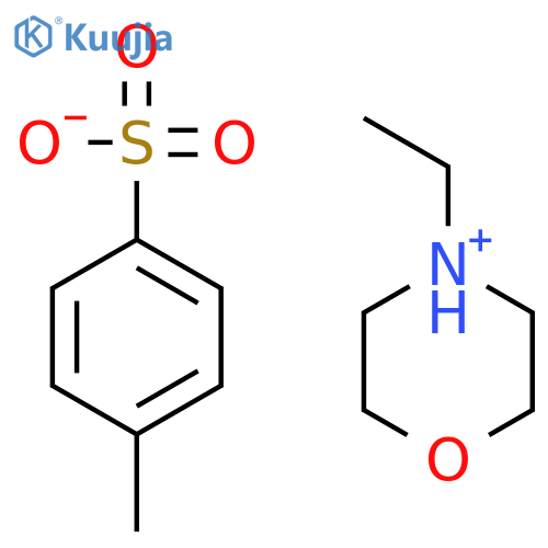 4-ethylmorpholinium 4-methylbenzene-1-sulphonate structure