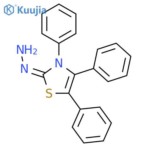 2(3H)-Thiazolone, 3,4,5-triphenyl-, hydrazone structure