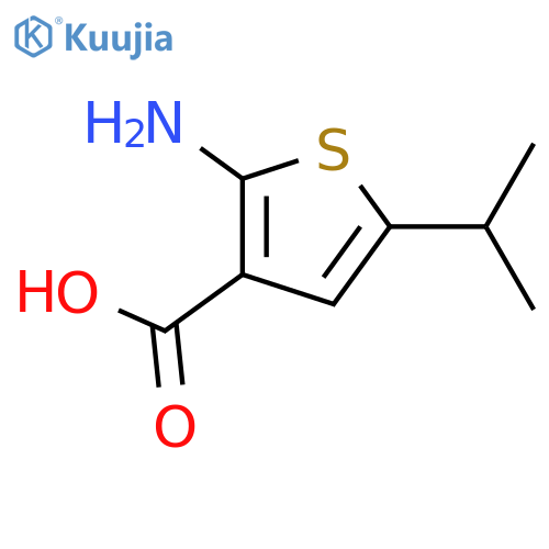 2-amino-5-(propan-2-yl)thiophene-3-carboxylic acid structure