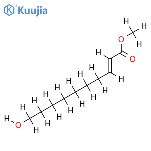 10-hydroxy-dec-2t-enoic acid methyl ester structure