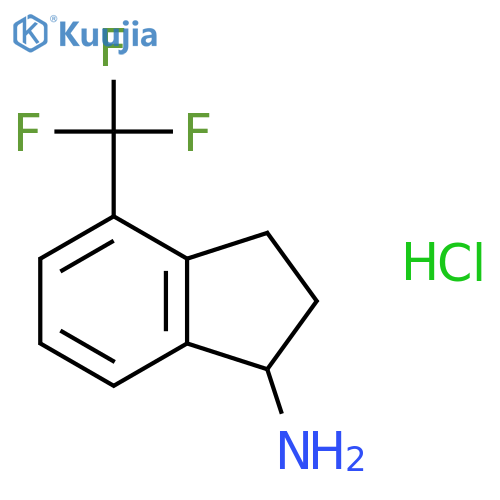 4-(Trifluoromethyl)-2,3-dihydro-1h-inden-1-amine hydrochloride structure