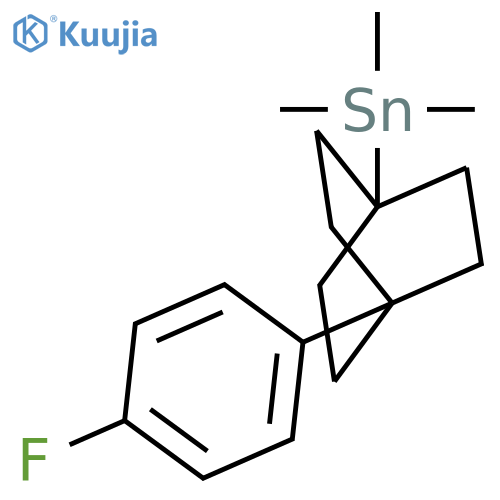 Stannane, [4-(4-fluorophenyl)bicyclo[2.2.2]oct-1-yl]trimethyl- structure