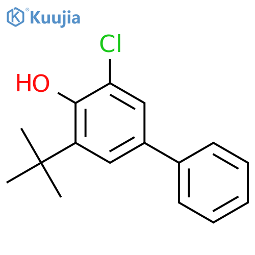 [1,1'-BIPHENYL]-4-OL, 3-CHLORO-5-(1,1-DIMETHYLETHYL)- structure