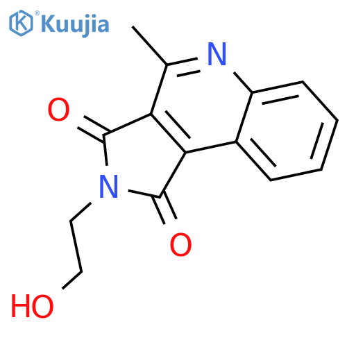 2-(2-Hydroxyethyl)-4-methyl-1H-pyrrolo3,4-cquinoline-1,3(2H)-dione structure