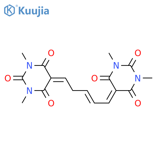 5,5'-(pent-2-ene-1,5-diylidene)bis[1,3-dimethylbarbituric] acid structure