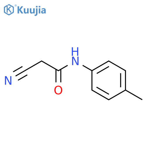 2-cyano-n-(4-methylphenyl)acetamide structure