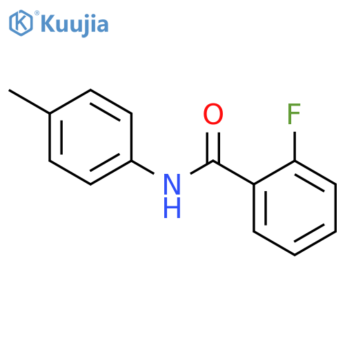 2-Fluoro-N-(4-methylphenyl)benzamide structure