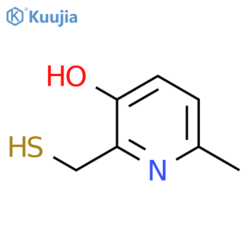 6-methyl-2-(sulfanylmethyl)pyridin-3-ol structure