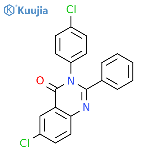 4(3H)-Quinazolinone, 6-chloro-3-(4-chlorophenyl)-2-phenyl- structure