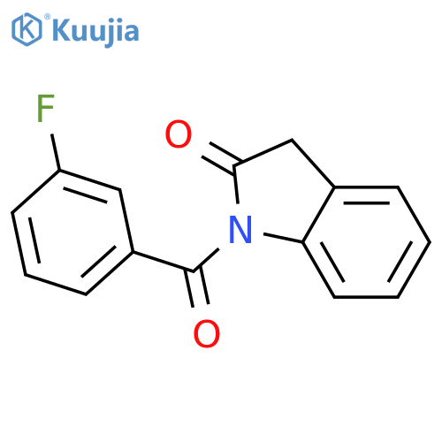 2H-Indol-2-one,1-(3-fluorobenzoyl)-1,3-dihydro- structure