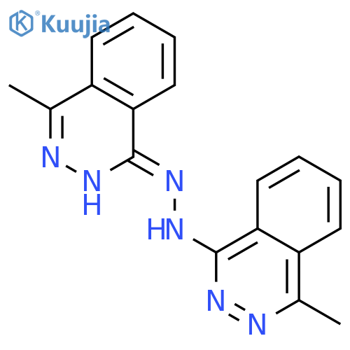 1(2H)-Phthalazinone, 4-methyl-, (4-methyl-1-phthalazinyl)hydrazone structure