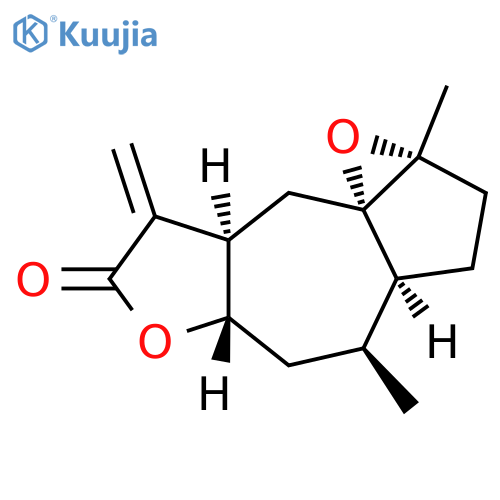 4α,5α-Epoxy-10α,14-dihydro-1-epi-inuviscolide structure