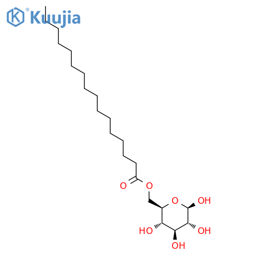 [(2R,3S,4S,5R,6R)-3,4,5,6-Tetrahydroxyoxan-2-yl]methyl hexadecanoate structure