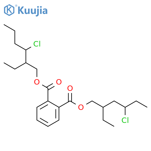 3-chloro-2-ethylhexyl 4-chloro-2-ethylhexyl benzene-1,2-dicarboxylate structure