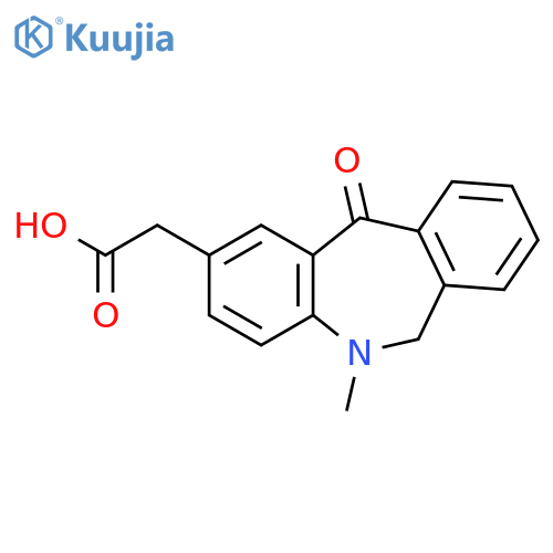 (5-methyl-11-oxo-6,11-dihydro-5H-dibenzo[b,e]azepin-2-yl)acetic acid structure