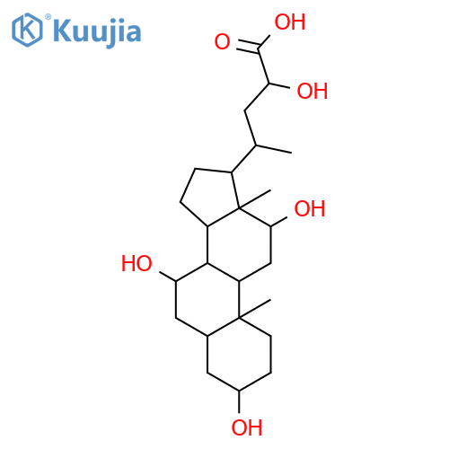 Cholan-24-oic acid,3,7,12,23-tetrahydroxy-, (3a,5b,7a,12a,23R)- (9CI) structure