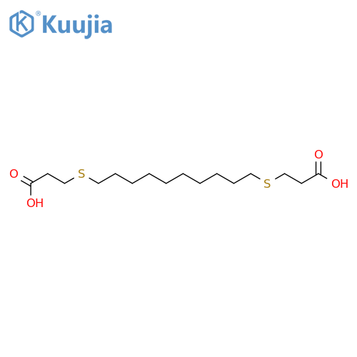 3,3'-(decane-1,10-diyldisulfanediyl)dipropanoic acid structure