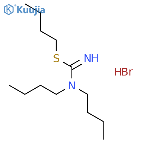 butyl N,N-dibutylcarbamimidothioate hydrobromide (1:1) structure