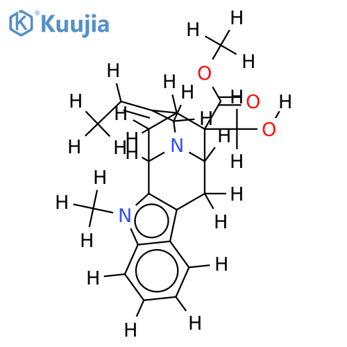 17-hydroxy-1-methyl-sarpagane-16-carboxylic acid methyl ester structure