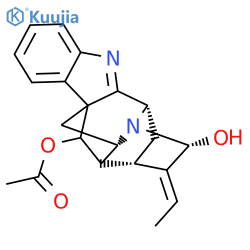 (7beta,17R,19E,21alpha)-21-hydroxy-1,2-didehydro-2,7-dihydro-7,17-cyclosarpagan-17-yl acetate structure